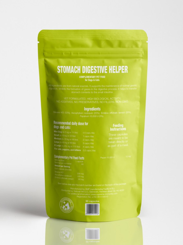 Emésztés segítő back